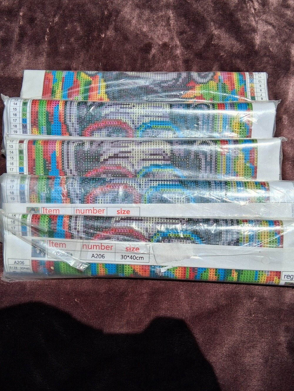 Brand new Gorilla Diamond Paintings Set of 5